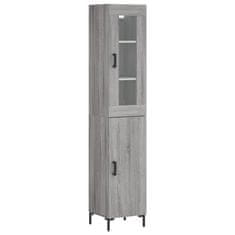 Vidaxl Skříň highboard šedá sonoma 34,5 x 34 x 180 cm kompozitní dřevo