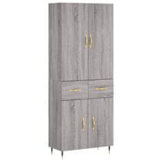 Vidaxl Skříň highboard šedá sonoma 69,5 x 34 x 180 cm kompozitní dřevo