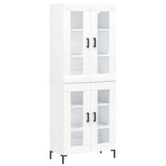 Vidaxl Skříň highboard bílá 69,5 x 34 x 180 cm kompozitní dřevo