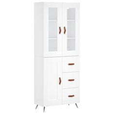 Vidaxl Skříň highboard bílá 69,5 x 34 x 180 cm kompozitní dřevo