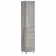 Vidaxl Skříň highboard šedá sonoma 34,5 x 34 x 180 cm kompozitní dřevo