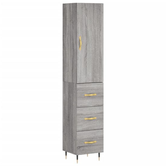 Vidaxl Skříň highboard šedá sonoma 34,5 x 34 x 180 cm kompozitní dřevo