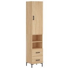 Vidaxl Skříň highboard dub sonoma 34,5 x 34 x 180 cm kompozitní dřevo