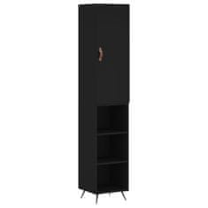 Vidaxl Skříň highboard černá 34,5 x 34 x 180 cm kompozitní dřevo