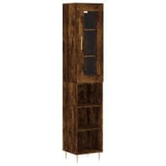 Vidaxl Skříň highboard kouřový dub 34,5 x 34 x 180 cm kompozitní dřevo