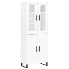 Vidaxl Skříň highboard bílá 69,5 x 34 x 180 cm kompozitní dřevo