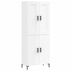 Vidaxl Skříň highboard lesklá bílá 69,5 x 34 x 180 cm kompozitní dřevo