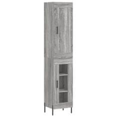 Vidaxl Skříň highboard šedá sonoma 34,5 x 34 x 180 cm kompozitní dřevo