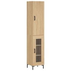 Vidaxl Skříň highboard dub sonoma 34,5 x 34 x 180 cm kompozitní dřevo