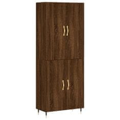 Vidaxl Skříň highboard hnědý dub 69,5 x 34 x 180 cm kompozitní dřevo