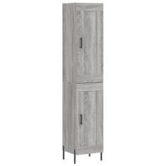 Vidaxl Skříň highboard šedá sonoma 34,5 x 34 x 180 cm kompozitní dřevo