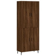 Vidaxl Skříň highboard hnědý dub 69,5 x 34 x 180 cm kompozitní dřevo