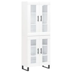 Vidaxl Skříň highboard bílá 69,5 x 34 x 180 cm kompozitní dřevo