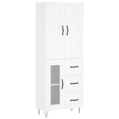 Vidaxl Skříň highboard bílá 69,5 x 34 x 180 cm kompozitní dřevo