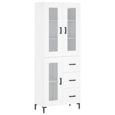 Vidaxl Skříň highboard bílá 69,5 x 34 x 180 cm kompozitní dřevo