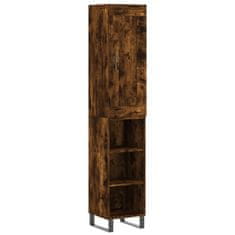 Vidaxl Skříň highboard kouřový dub 34,5 x 34 x 180 cm kompozitní dřevo