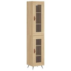 Vidaxl Skříň highboard dub sonoma 34,5 x 34 x 180 cm kompozitní dřevo