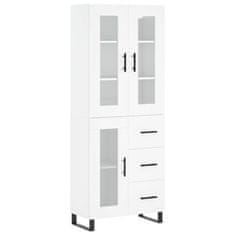 Vidaxl Skříň highboard bílá 69,5 x 34 x 180 cm kompozitní dřevo