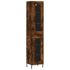 Vidaxl Skříň highboard kouřový dub 34,5 x 34 x 180 cm kompozitní dřevo