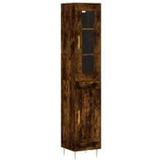 Vidaxl Skříň highboard kouřový dub 34,5 x 34 x 180 cm kompozitní dřevo