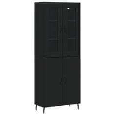 Vidaxl Skříň highboard černá 69,5 x 34 x 180 cm kompozitní dřevo