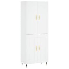 Vidaxl Skříň highboard bílá 69,5 x 34 x 180 cm kompozitní dřevo