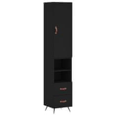 Vidaxl Skříň highboard černá 34,5 x 34 x 180 cm kompozitní dřevo