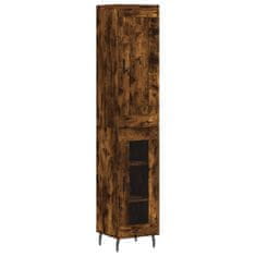 Vidaxl Skříň highboard kouřový dub 34,5 x 34 x 180 cm kompozitní dřevo