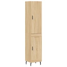 Vidaxl Skříň highboard dub sonoma 34,5 x 34 x 180 cm kompozitní dřevo