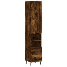 Vidaxl Skříň highboard kouřový dub 34,5 x 34 x 180 cm kompozitní dřevo