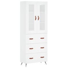 Vidaxl Skříň highboard bílá 69,5 x 34 x 180 cm kompozitní dřevo