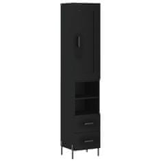 Vidaxl Skříň highboard černá 34,5 x 34 x 180 cm kompozitní dřevo