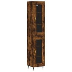 Vidaxl Skříň highboard kouřový dub 34,5 x 34 x 180 cm kompozitní dřevo