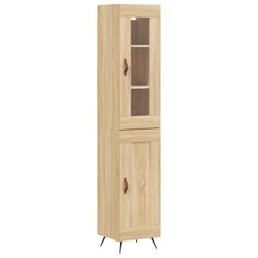 Vidaxl Skříň highboard dub sonoma 34,5 x 34 x 180 cm kompozitní dřevo