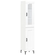 Vidaxl Skříň highboard bílá 34,5 x 34 x 180 cm kompozitní dřevo