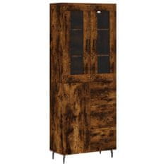 Vidaxl Skříň highboard kouřový dub 69,5 x 34 x 180 cm kompozitní dřevo