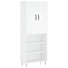 Vidaxl Skříň highboard bílá 69,5 x 34 x 180 cm kompozitní dřevo