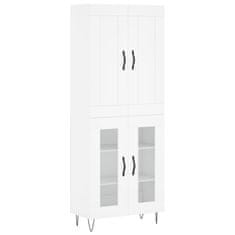 Vidaxl Skříň highboard bílá 69,5 x 34 x 180 cm kompozitní dřevo