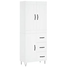 Vidaxl Skříň highboard bílá 69,5 x 34 x 180 cm kompozitní dřevo