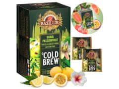 Basilur BASILUR Cold Brew -Ovocný čaj bez kofeinu s marakuji a citrusovým aroma, studený čaj v sáčcích 20 x 2 g x6