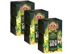 Basilur BASILUR Cold Brew -Ovocný čaj bez kofeinu s marakuji a citrusovým aroma, studený čaj v sáčcích 20 x 2 g x3