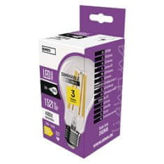 Emos LED žárovka Filament A60 / E27 / 11W (100W) / 1521 lm / neutrální bílá