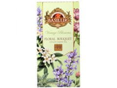 Basilur BASILUR VINTAGE BLOSSOMS - -Floral Bouquet Zelený sypaný čaj s květinovými tóny a ibiškem 75 g 1