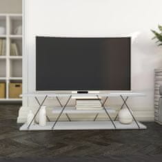 Nejlevnější nábytek TV stolek ANABELA, bílá/černá