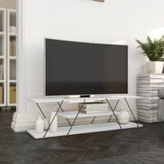 Nejlevnější nábytek TV stolek ANABELA, bílá/černá