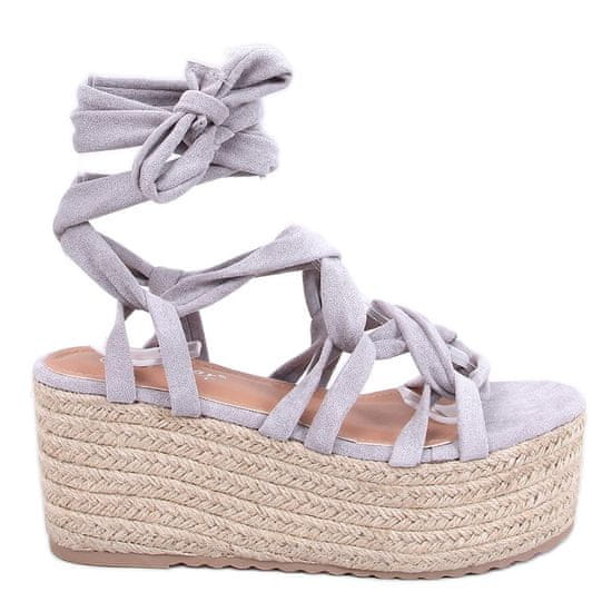 Espadrilky s platformou Grey