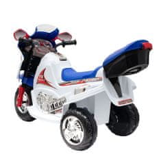 Baby Mix Dětská elektrická motorka RACER bílá