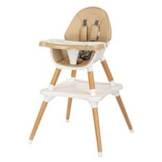 NEW BABY Jídelní židlička 3v1 Grace beige
