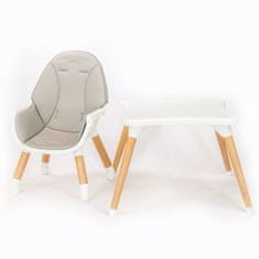NEW BABY Jídelní židlička 3v1 Grace grey