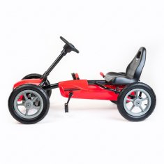 Baby Mix Dětská šlapací motokára Go-kart Buggy červená